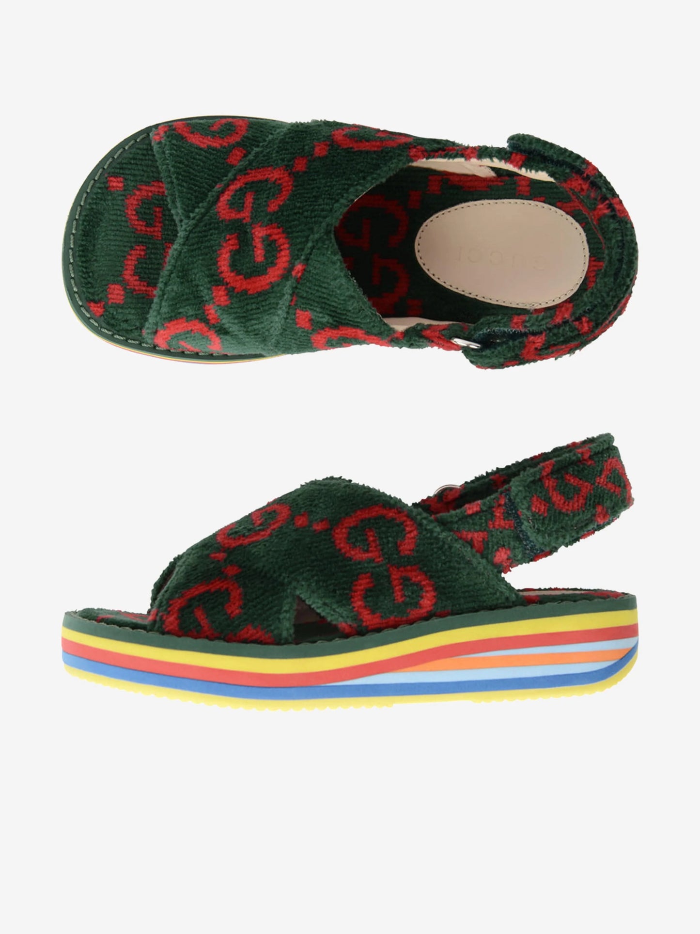 Gucci kids Terry Cloth Sandals size 30 is 12.5