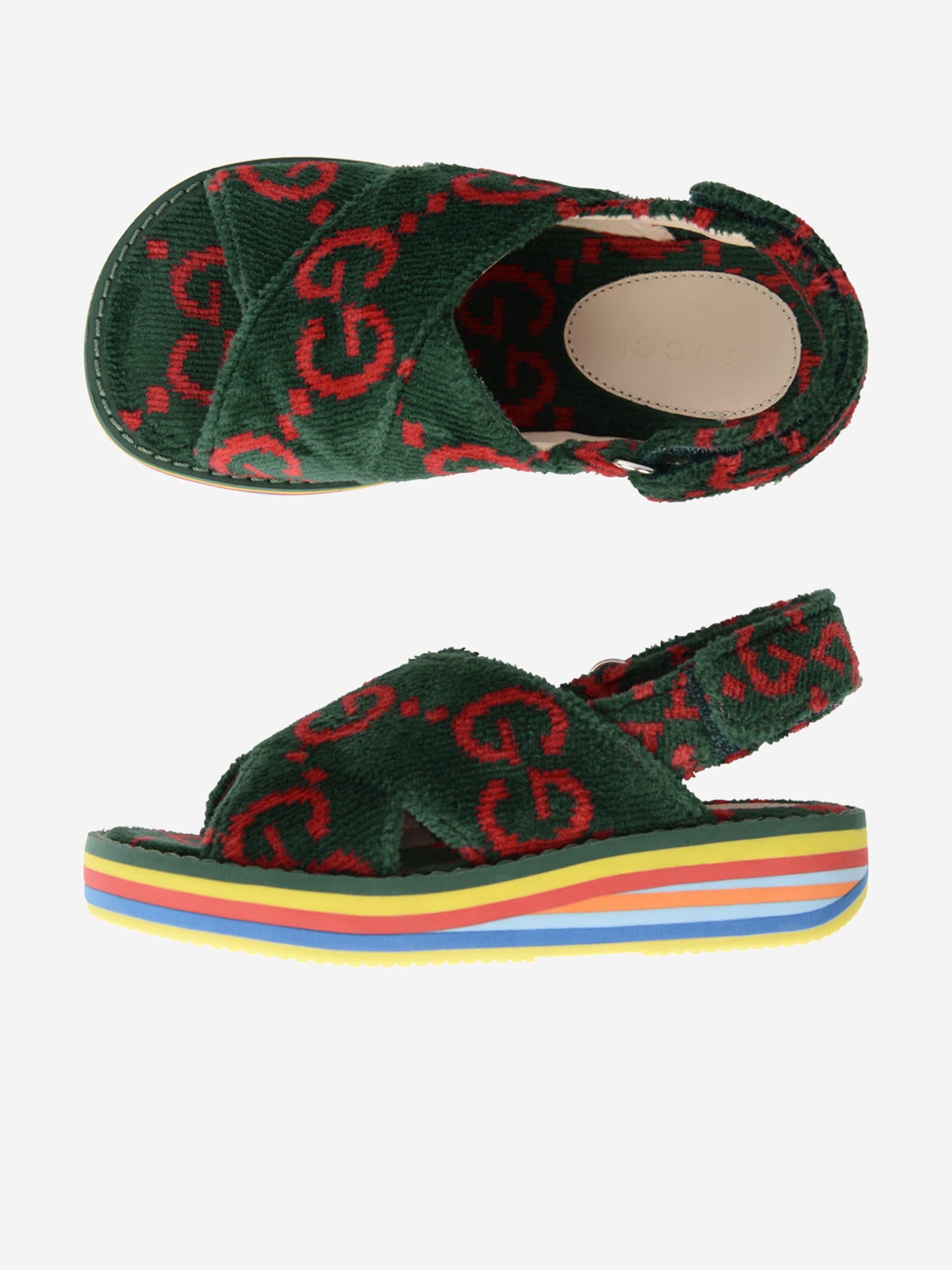 Gucci kids Terry Cloth Sandals size 30 is 12.5