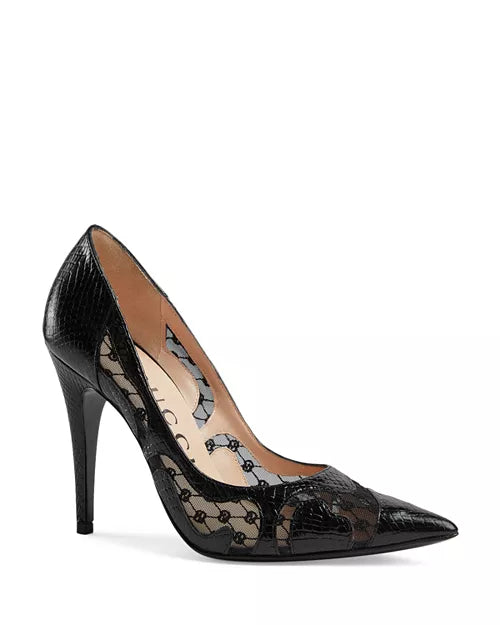 Gucci
Women's Snake Embossed Pointed Toe Pumps size 10