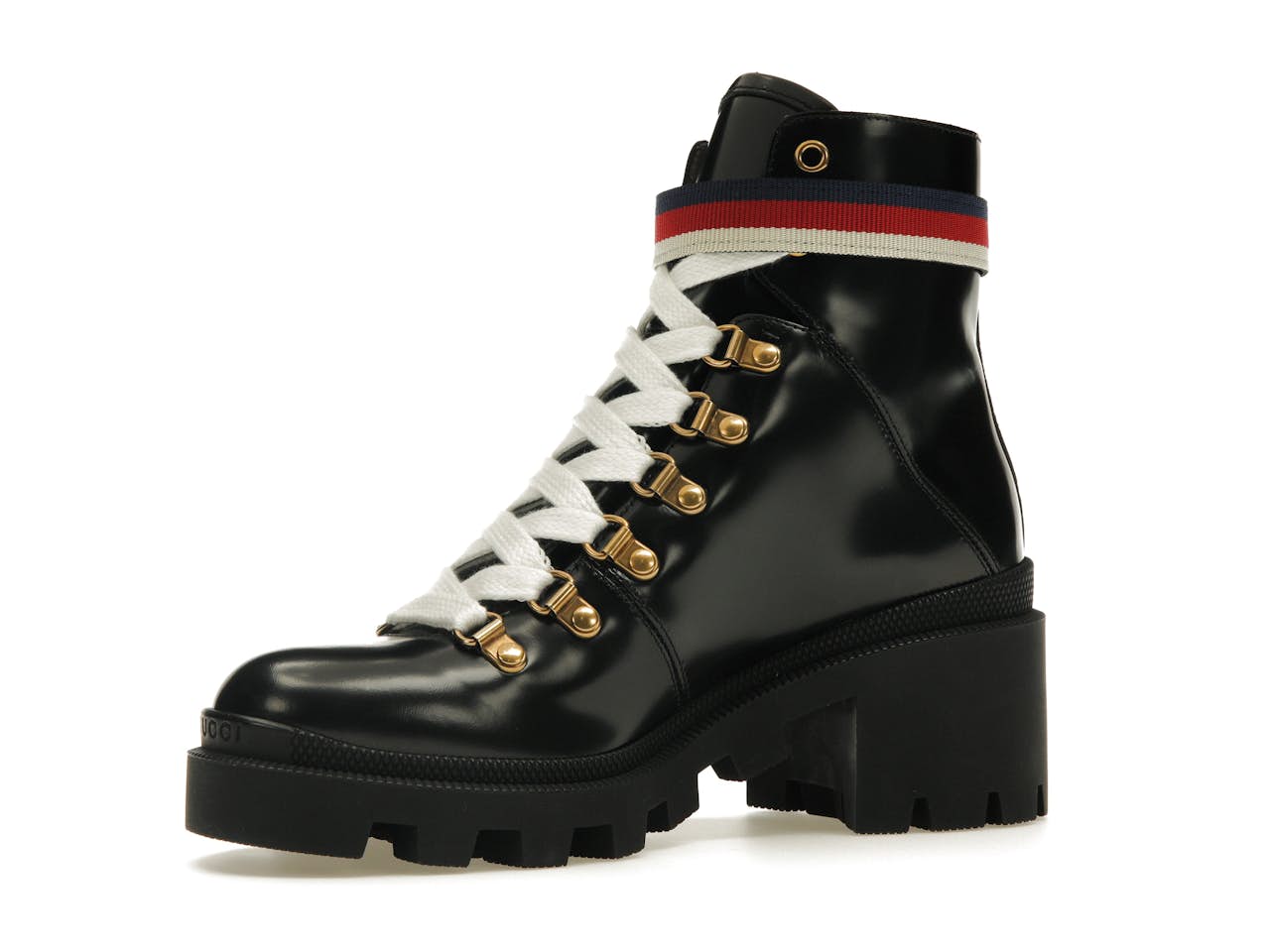 Gucci
Leather ankle boot with Sylvie Web size 5