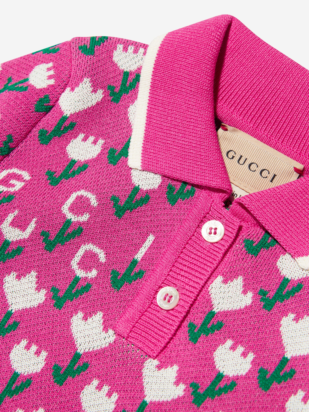 Gucci kids Baby Girls Knitted Logo Pink 3/6 months