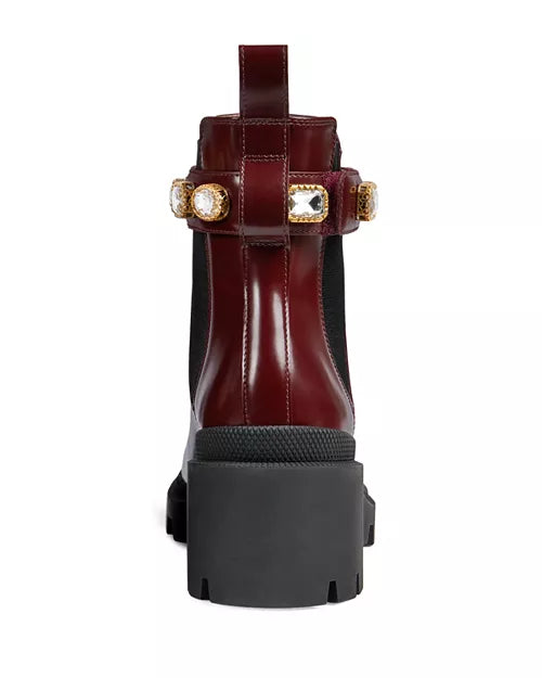 Gucci
Women's Trip Leather Ankle Boots with Crystal Belt size 6.5