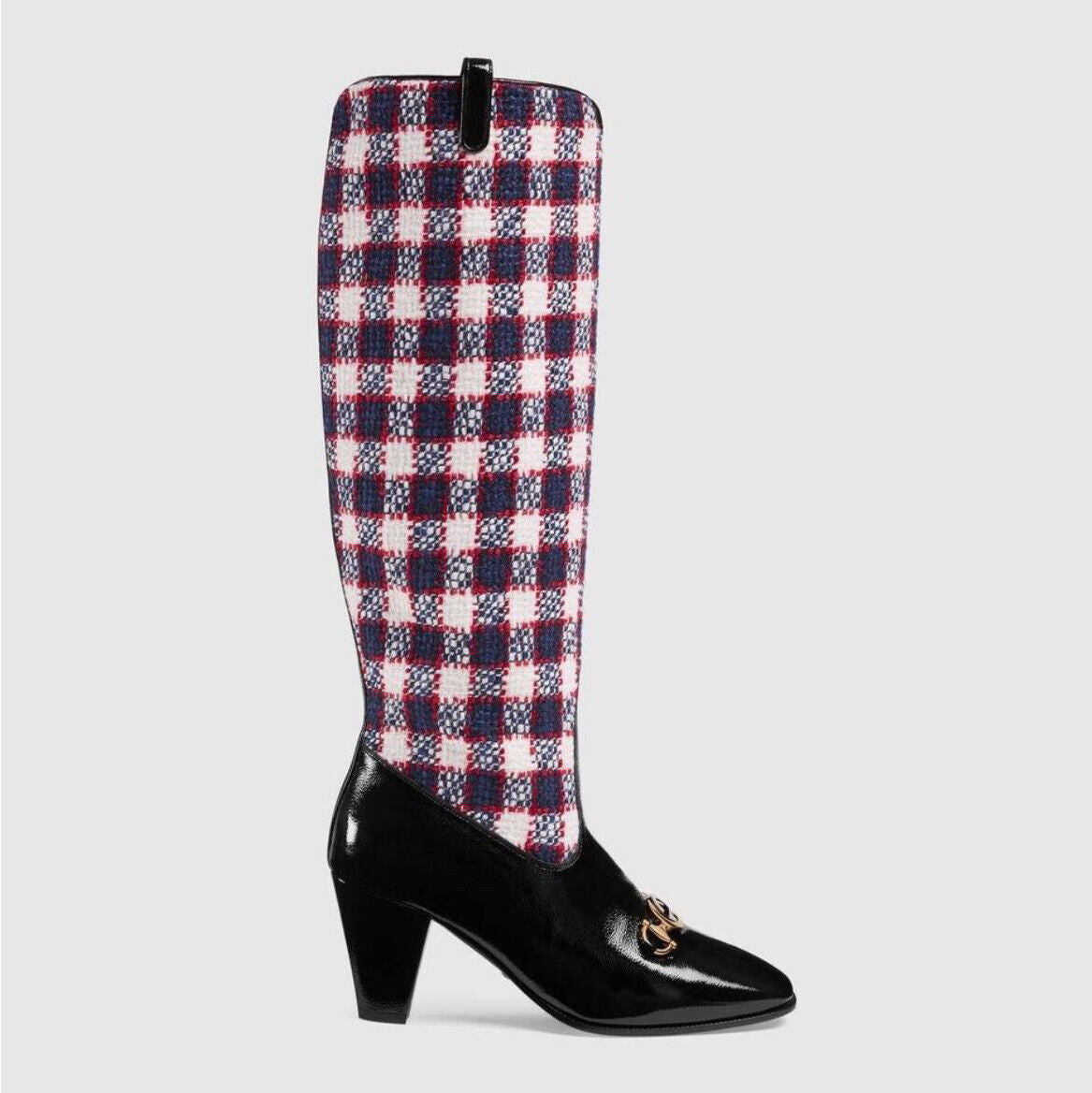 Gucci Tweed "Zumi" Boots size 7.5