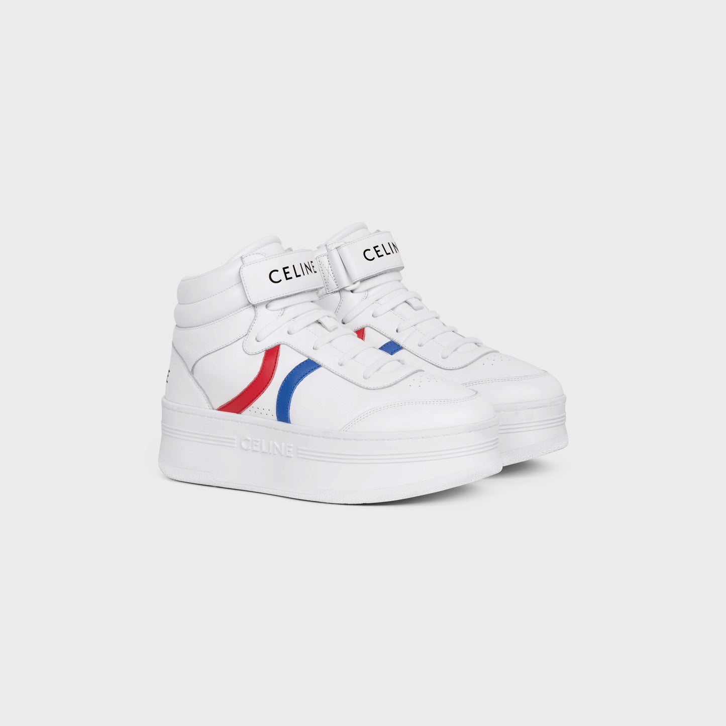 CELINE
MID BLOCK SNEAKERS WITH SCRATCH AND WEDGE in CALFSKIN size 9 women’s