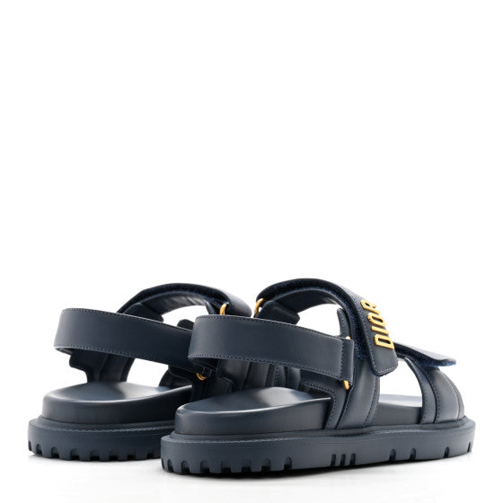 CHRISTIAN DIOR 
Lambskin Dioract 10mm Sandals 41.5 Pastel Night