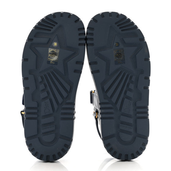 CHRISTIAN DIOR 
Lambskin Dioract 10mm Sandals 41.5 Pastel Night