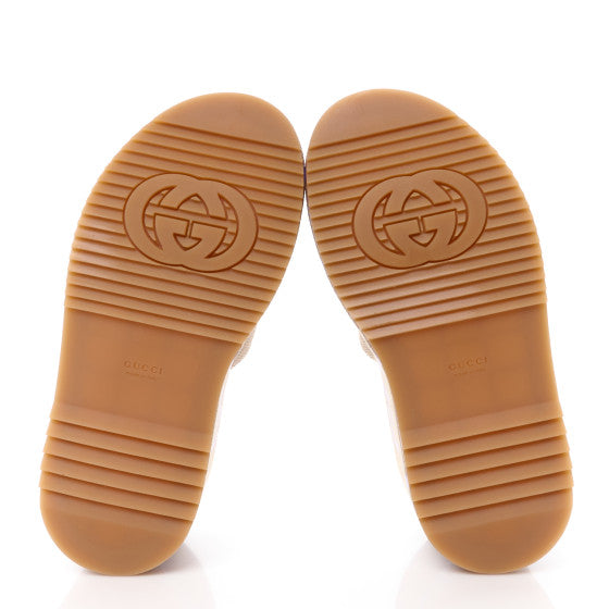 GUCCI 
Monogram Jumbo GG Platform Slide Wedge Sandals size 40.5