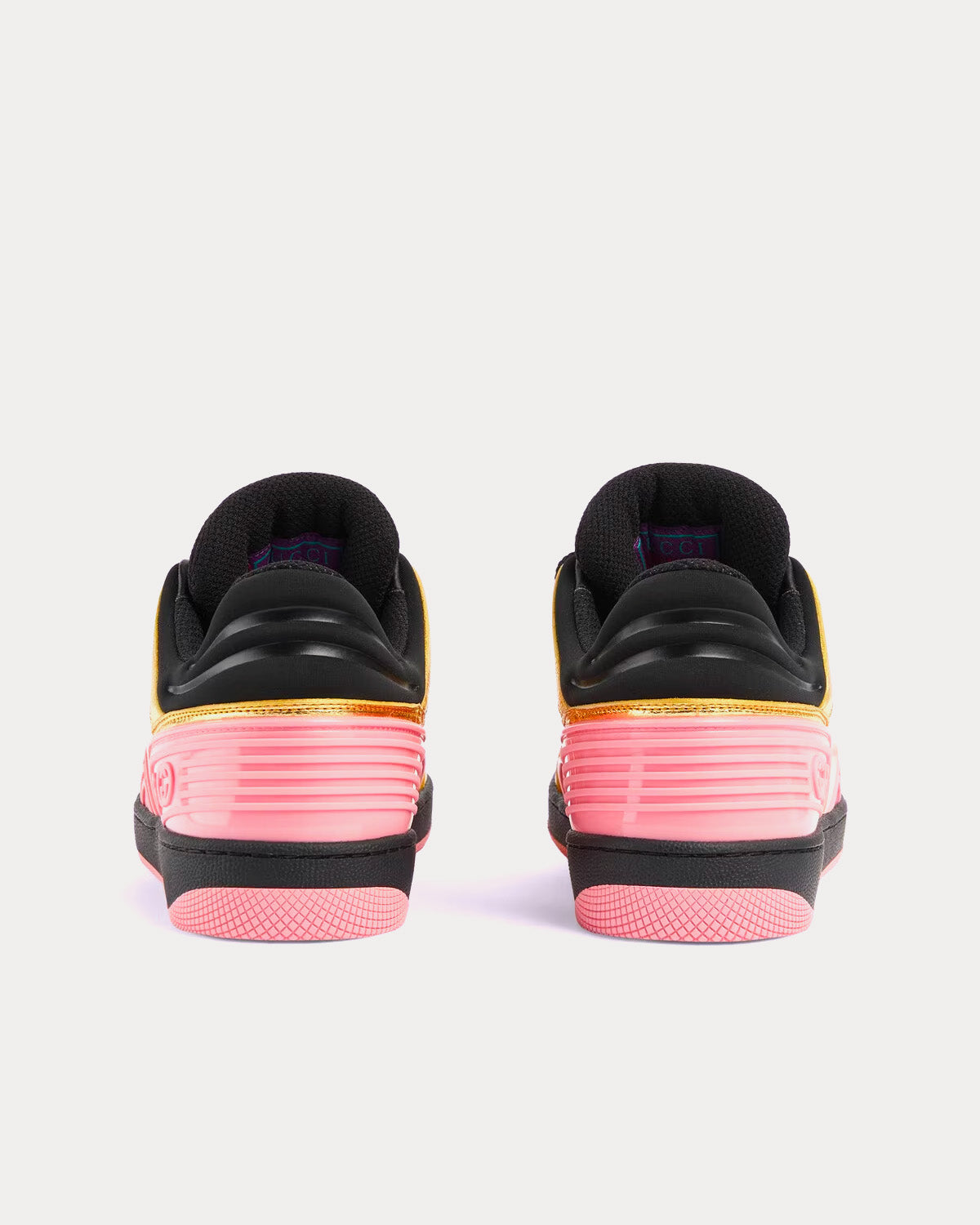 Gucci Wmns Basket 'Black Gold Pink size 11