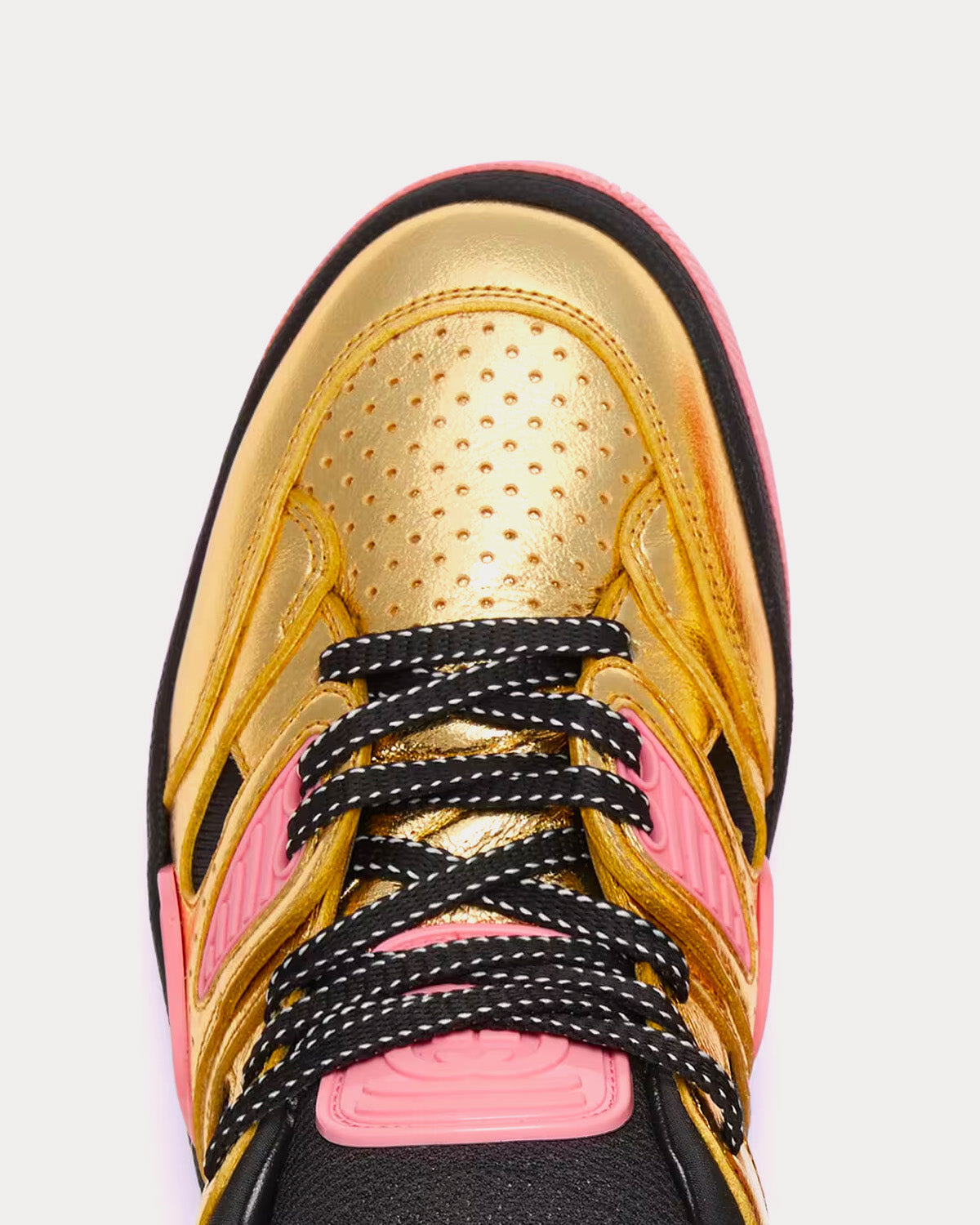 Gucci Wmns Basket 'Black Gold Pink size 11