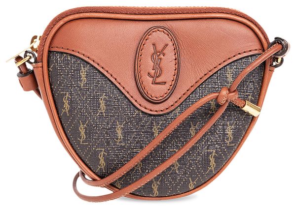 SAINT LAURENT YSL MINI COEUR LE MO CHOCO BROWN