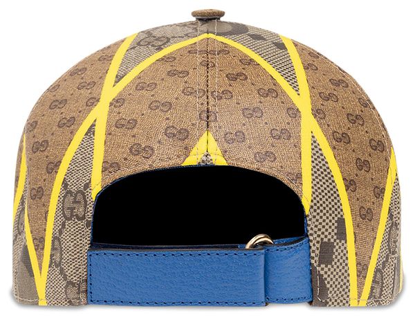 Gucci Patchwork Baseball Hat 'Beige/Ebony/Yellow' size xl