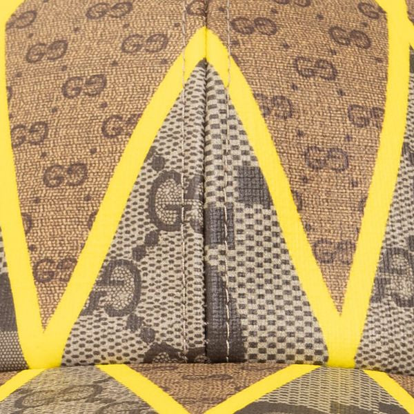 Gucci Patchwork Baseball Hat 'Beige/Ebony/Yellow' size xl