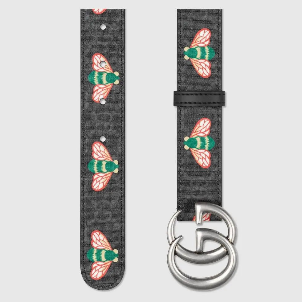 Gucci Gucci GG Supreme Bee Belt unisex size 115