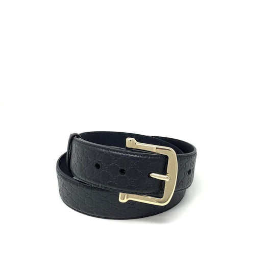 Gucci Black Guccissima Belt size 85