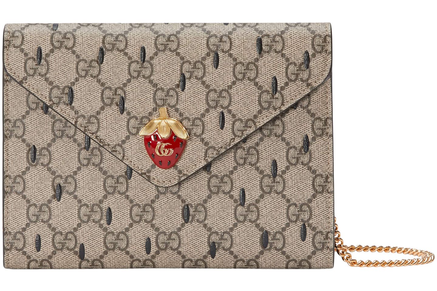 Gucci Double G Strawberry Bag
Mini GG Supreme Beige/Ebony