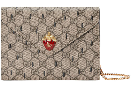 Gucci Double G Strawberry Bag
Mini GG Supreme Beige/Ebony