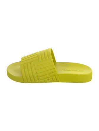 Bottega Veneta
Women’s Slider Slide Sandals Embossed Rubber ~ Size 10