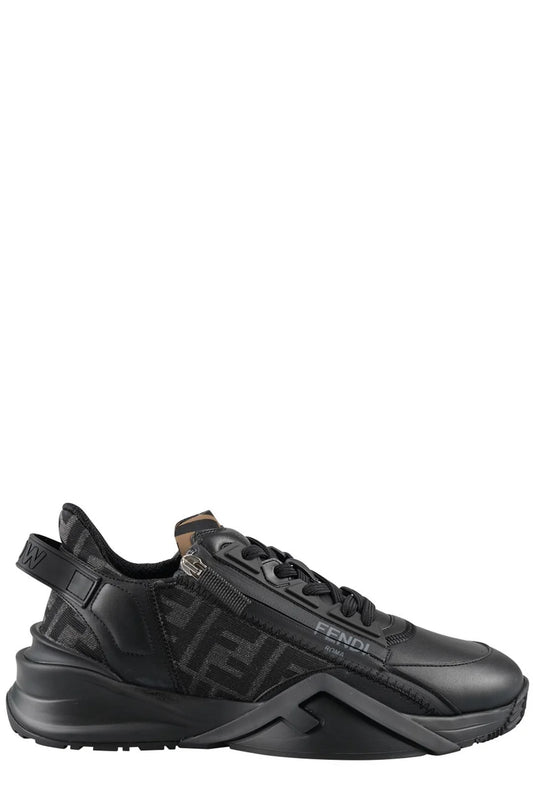 Fendi Flow FF Jacquard Lace-Up Sneakers women’s ~ size 9
