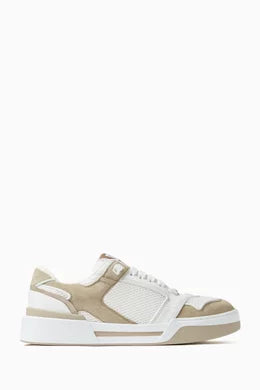 DOLCE & GABBANA New Roma Sneakers in Mesh & Leather size 9