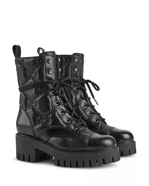 Gucci
Women's GG Quilted Platform Combat Boots size 12