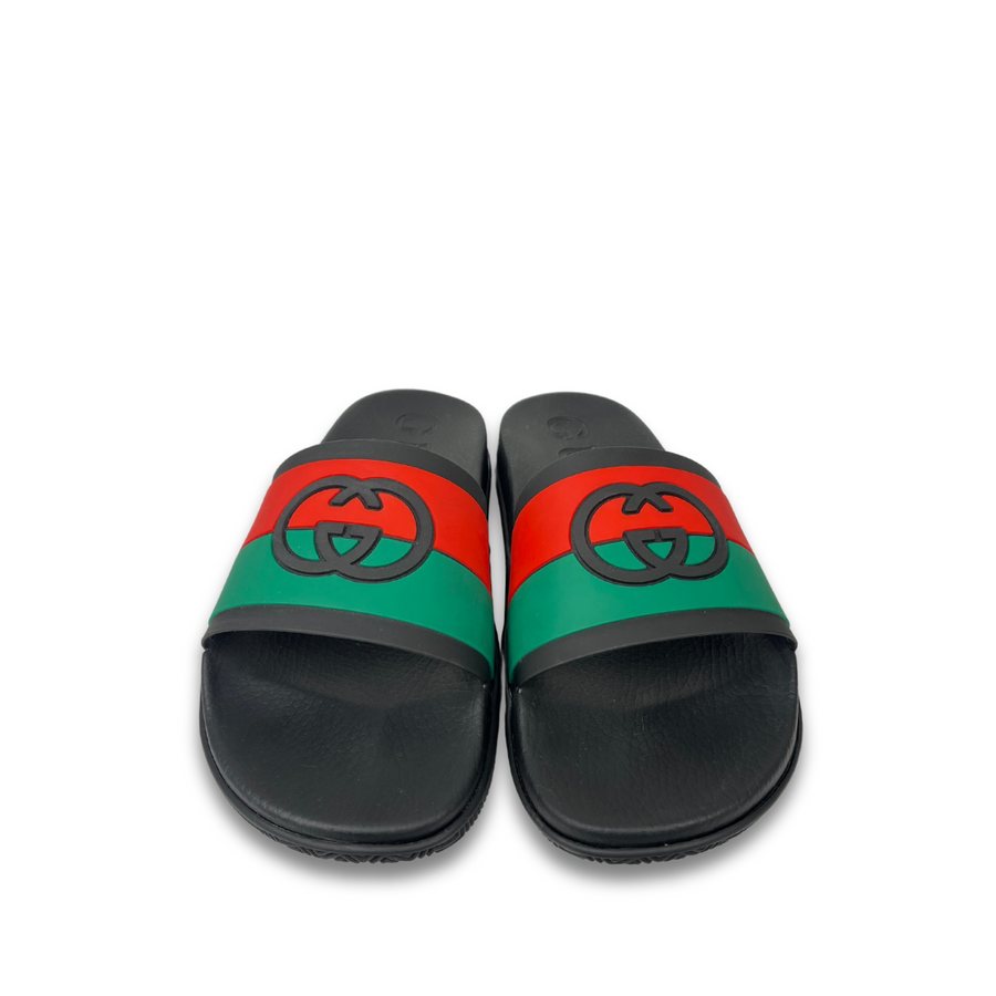 GUCCI MEN’S INTERLOCKING G SLIDE SANDAL ~ Size 7