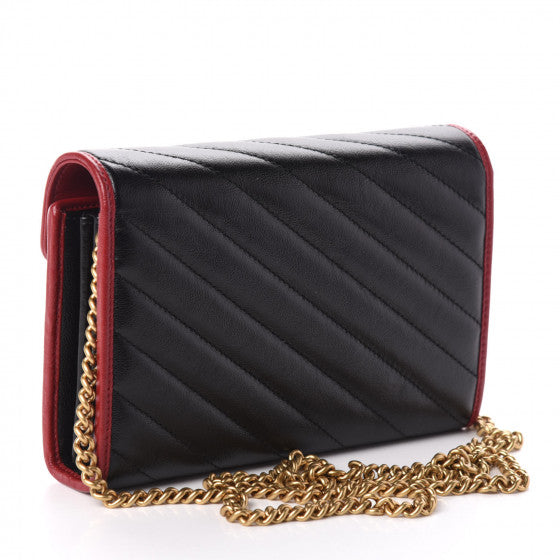 Gucci GG Marmont Leather Chain Shoulder Bag Wallet on chain