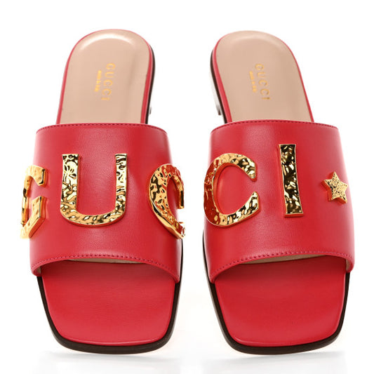 Malaga  Cara Flat Slide Sandals Runway Coral size 35.5