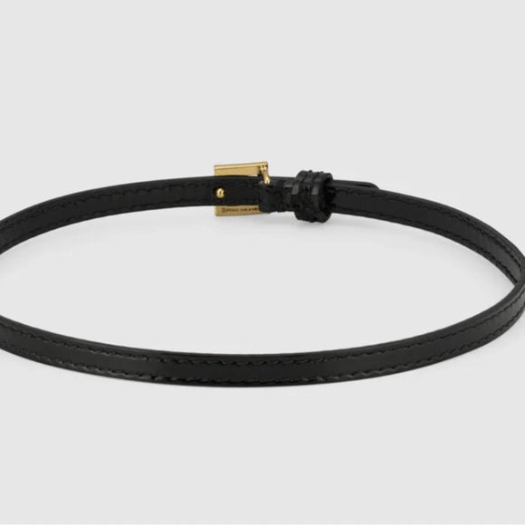 GUCCI  Gold Square G Buckle Choker