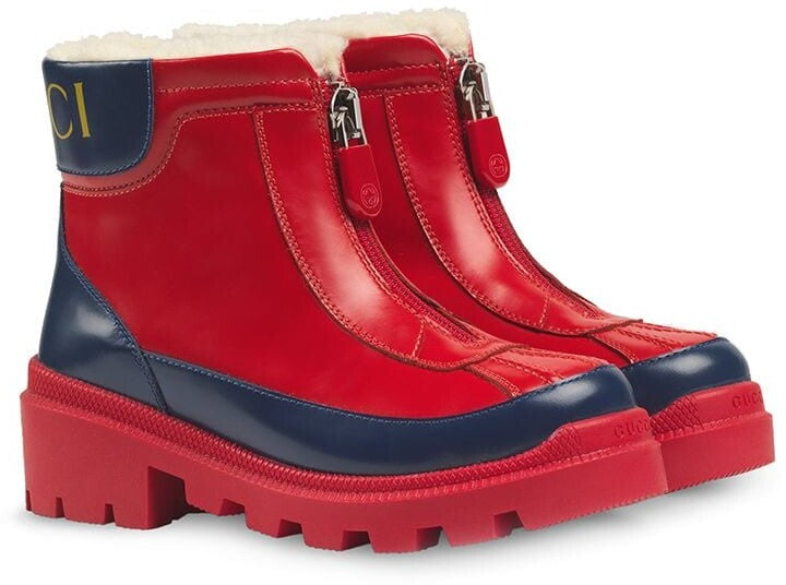 Gucci Children Front Zip Boots Size 30 us 12.5