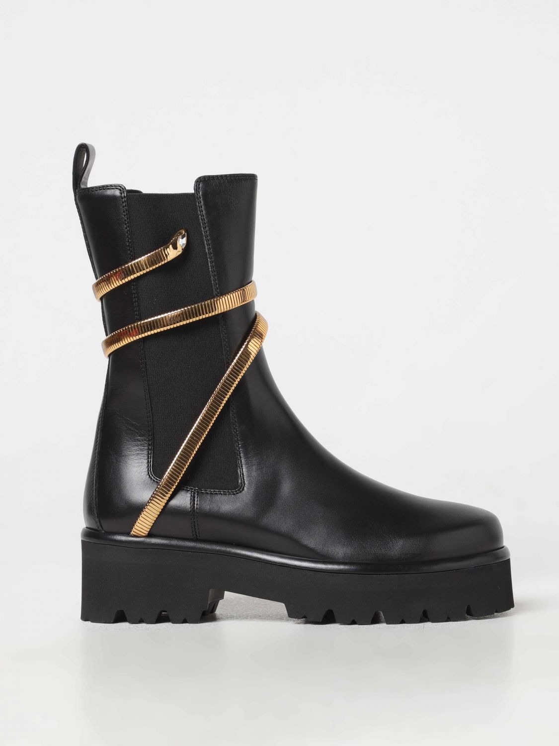 RENÉ CAOVILLA
Embellished leather Chelsea boots size 10