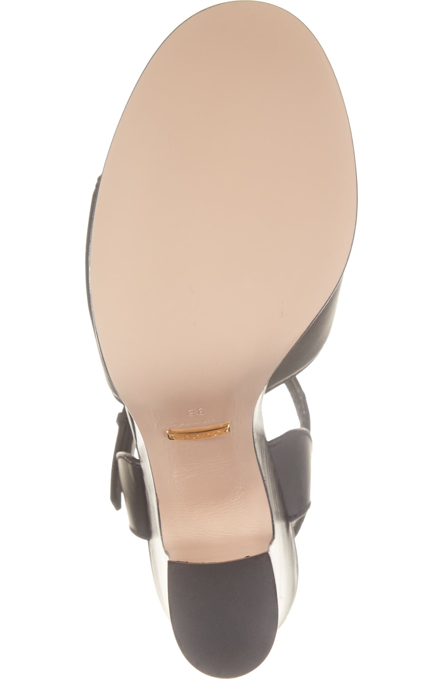 Interlocking G Cutout Platform Sandal (Women) ~ size 9