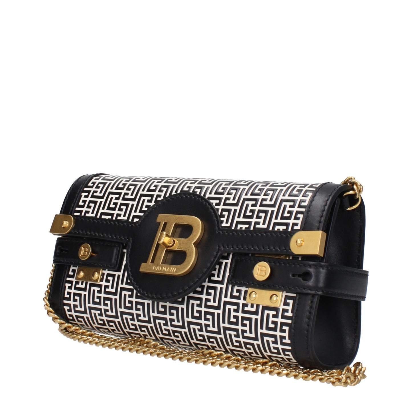 Balmain
BBuzz 23 Monogram leather Jacquard Convertible Clutch